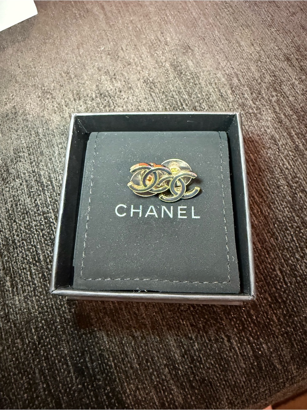CHANEL Gold Double C EARRINGS